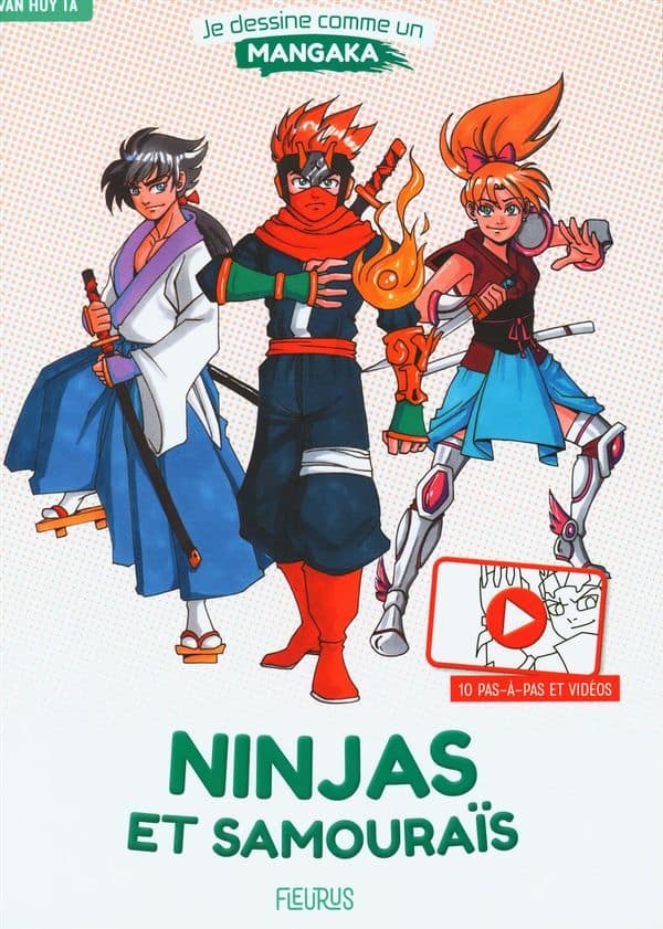 Je dessin comme un mangaka - Ninjas et samourais | 9782215173380