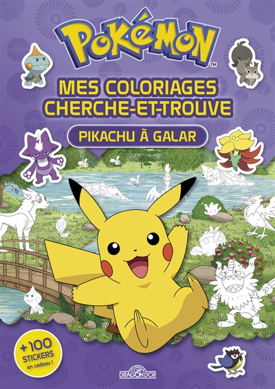 Pokemon - Mes coloriages cherche-et-trouve: Pikachu a Galar | 9782821214590