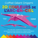 Coffret geant origami: 20 couleurs de l'arc-en-ciel | 9782889359103