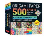 Origami paper 500 sheets: Rainbow watercolors (EN) | 9780804854252
