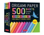 Origami paper 500 sheets: Rainbow colors (EN) | 9780804854610