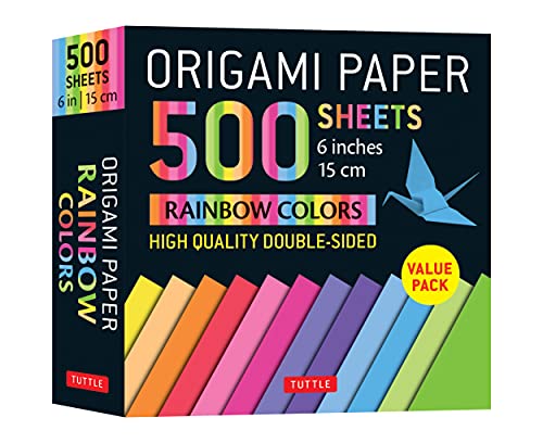 Origami paper 500 sheets: Rainbow colors (EN) | 9780804854610