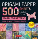 Origami paper 500 sheets: Marbled patterns (EN) | 9780804854924