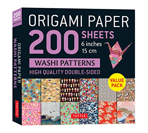 Origami paper 200 sheets: Washi patterns (EN) | 9780804853606