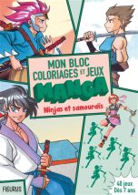 Bloc coloriages et jeux manga (Mon): Super combattants | 9782215181033