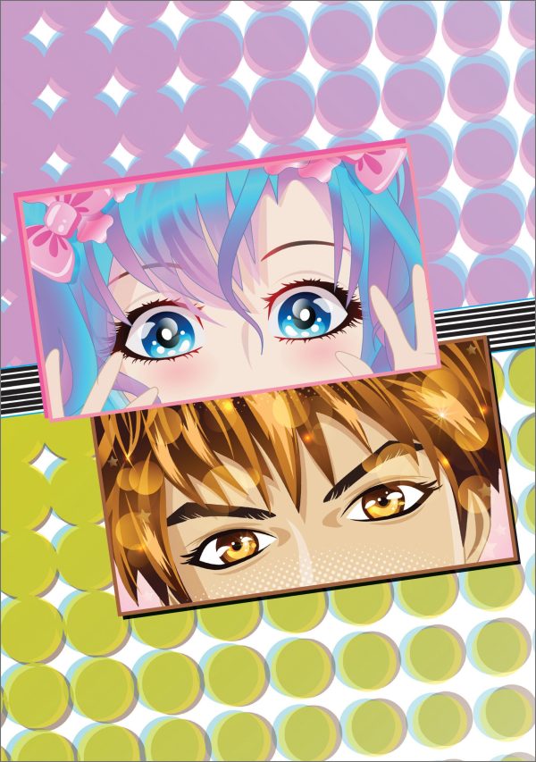 Manga eyes dotted paperback journal (EN) | 9780804856171