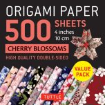 Origami paper 500 sheets cherry blossoms 4" (10 cm) (EN) | 9780804852838