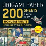 Origami paper 200 sheets hokusai prints 6" (15 cm) (EN) | 9780804854894