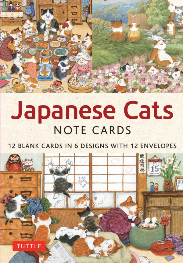 Japanese cats - 12 blank note cards (EN) | 9780804857529