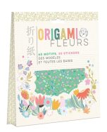 Origami fleurs: 60 motifs, 30 stickers | 9782215196082