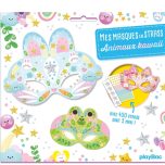 Mes masques en strass: Animaux kawaii | 9782809691061