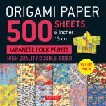 Origami paper 500 sheets japanese Folk Prints 6" (EN) | 9780804858229